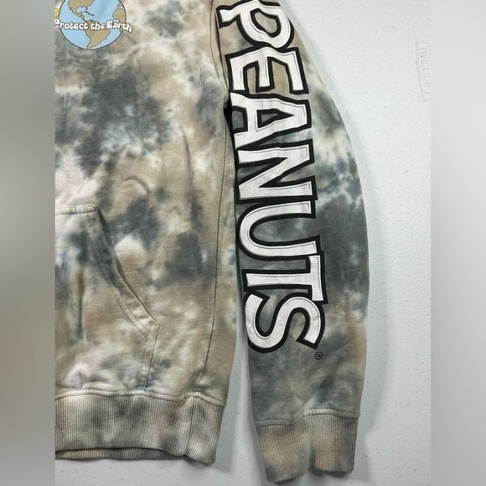 Peanuts Snoopy Protect The Earth Tie Dye Hoodie Size Small‎ Sweatshirt - Picture 3 of 8